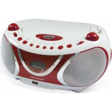 Radio CD METRONIC Radio CD-MP3 USB FM Cherry - rouge et bl