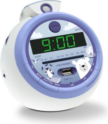 Radio Réveil Enfant en Forme de Boule avec Rétroéclairage • Ma Petite  Horlogerie