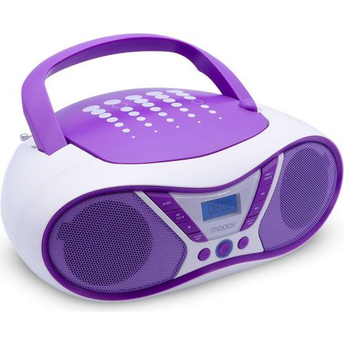 Radio CD MOOOV Lecteur CD Pop Purple avec radio FM et p