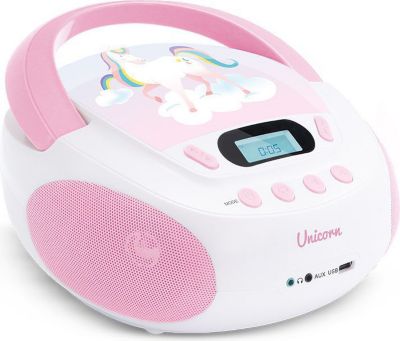 Lecteur CD MOOOV Lecteur CD MP3 Unicorn enfant avec port
