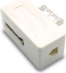Câble Ethernet METRONIC Filtre ADSL 2+ prise gigogne - blanc