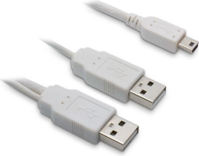 METRONIC Cordon USB 2.0 en Y 2A / mini B