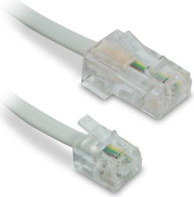 Câble téléphonique METRONIC Cordon RJ11 / RJ45 10m Câble téléphonique METRONIC Cordon RJ11 / RJ45 10m