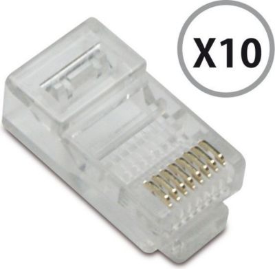 Câble Ethernet METRONIC Fiche (lot de 10) RJ45 mâle à sertir con