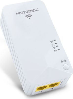 CPL Wifi METRONIC Prise CPL Wi-Fi 600 Mb/s - blanc