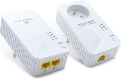 CPL Wifi METRONIC Prise CPL Duo Wi-Fi 600 Mb/s