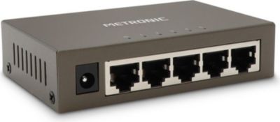Hub METRONIC Switch RJ 45 5 ports - Gigabit Ethernet