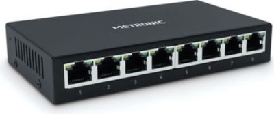 Hub METRONIC Switch RJ45 8 ports - Gigabit Ethernet -