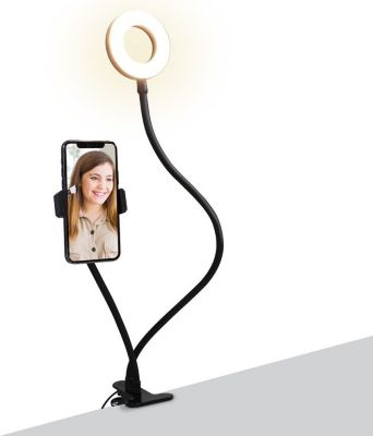 MOOOV Anneau LED 9 cm avec support smartphone