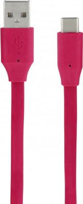 Câble Ethernet MOOOV Câble USB-C /USB-A plat 1 m - framboise