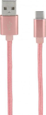 Câble Ethernet MOOOV Câble USB-C /USB-A nylon 1 m - rose or