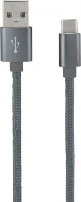 Câble Ethernet MOOOV Câble USB-C /USB-A nylon 1 m - gris sidé