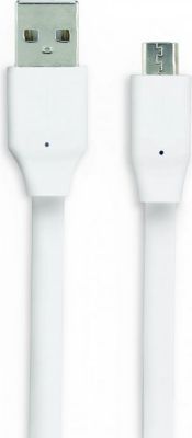 Câble Ethernet MOOOV Câble micro USB /USB-A plat 3 m - blanc