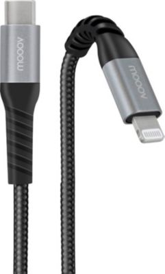 Câble Lightning MOOOV Câble MFI/USB-C pr iPhone iPad 1 m