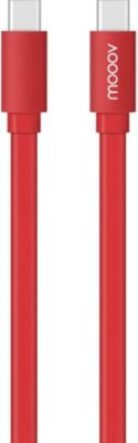 Câble Ethernet MOOOV Câble USB-C / USB-C plat 1 m - rouge int