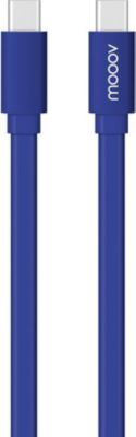 Câble Ethernet MOOOV Câble USB-C / USB-C plat 1 m - bleu nuit