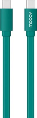 Câble Ethernet MOOOV Câble USB-C / USB-C plat 1 m - vert quet