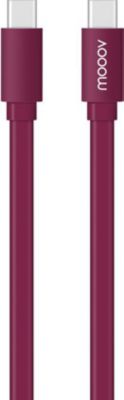 Câble Ethernet MOOOV Câble USB-C / USB-C plat 1 m - magenta