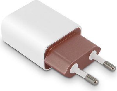 Chargeur secteur MOOOV Platinium 1 USB-A 2.4 A et rose