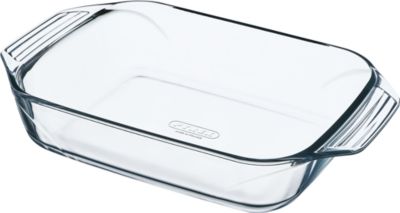 Plat à four en Pyrex - avec couvercle - Cuisiner et congeler - 25 x 19 x 8  cm / 2,6 litres