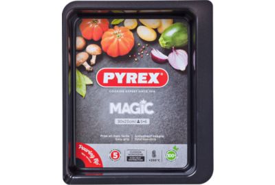 Plaque de cuisson PYREX rect métal 30x23 cm Magic