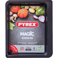 Plaque de cuisson PYREX rect metal 30x23 cm Magic