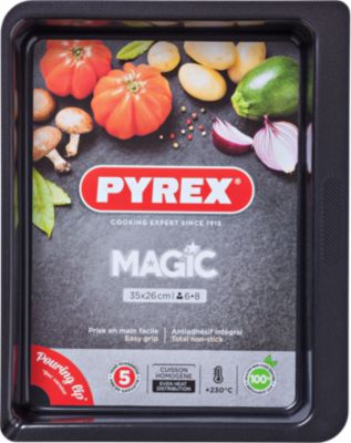 Plaque de cuisson PYREX rect métal 35x26 cm Magic