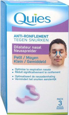 Ecarteur nasal anti-ronflement QUIES Dilatateur Nasal Anti-Ronflement Quies