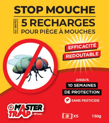 Tueurs insectes MASTER TRAP stop mouches x5