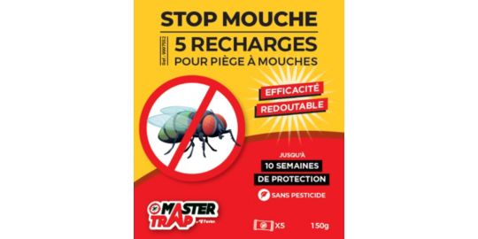 Tueurs insectes MASTER TRAP stop mouches x5