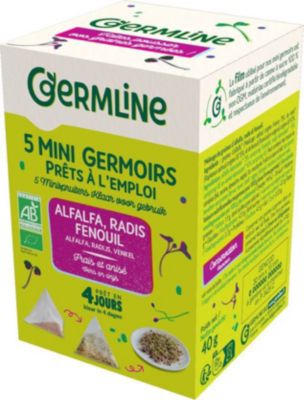 GERMLINE Mini germoir Alfa - Radis - Fenouil x5