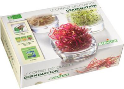 Germoir GERMLINE Coffret cadeau Germoir + graines + livre