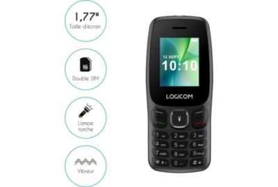 Téléphone portable LOGICOM Posh 405 Noir