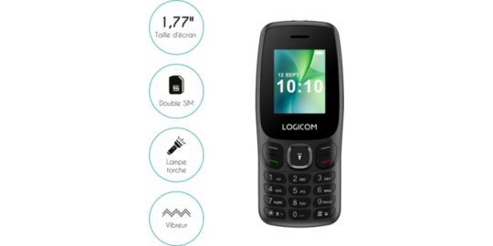 Téléphone portable LOGICOM Posh 405 Noir
