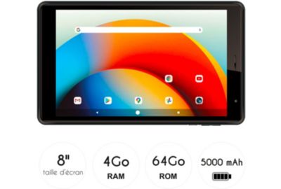 Tablette Android LOGICOM Tab 80 Noir 64Go