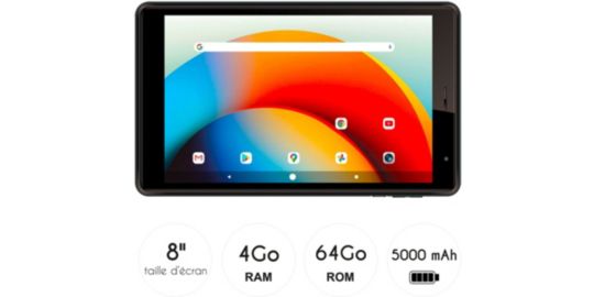 Tablette Android LOGICOM Tab 80 Noir 64Go