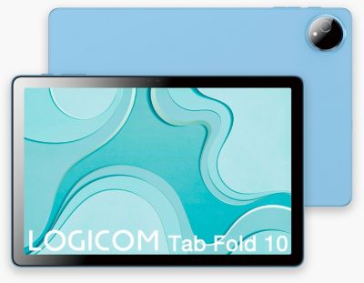 Tablette Android LOGICOM Tab Fold 10 Bleu 128Go