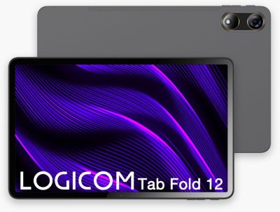 Tablette Android LOGICOM Tab Fold 12 Noir 128Go
