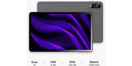 Tablette Android LOGICOM Tab Fold 12 Noir 128Go