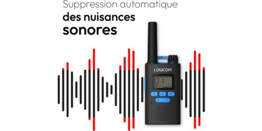 Talkie walkie LOGICOM Talkie Walkie Essentiel Noir
