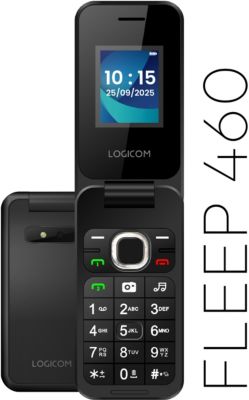 Téléphone portable LOGICOM Fleep 460 Noir