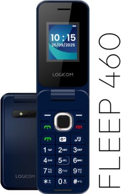 Téléphone portable LOGICOM Fleep 460 Bleu