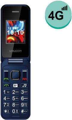 Téléphone portable LOGICOM Fleep 450 Bleu 4G