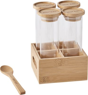 Lot de 4 Supports à Poêlon Raclette 13cm Naturel