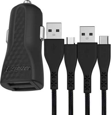 Chargeur allume cigare ENERGIZER ENERGIZER Chargeur Allume-Cigare 2 USB-A