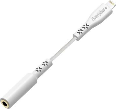 Adaptateur Jack ENERGIZER Lightning vers Jack 3.5mm 11cm MFi