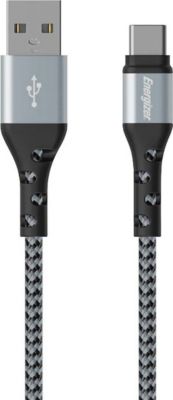 ENERGIZER USB-A / USB-C Nylon Tressé 2m Anti-nœud
