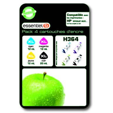 Cartouche d'encre ESSENTIELB H364 XL 4 couleurs Serie pomme