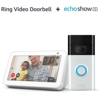 Assistant vocal AMAZON Pack  Ring Video Doorbell + Echo Show 5