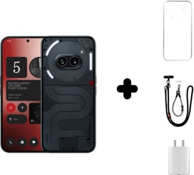 Téléphone portable NOTHING Pack Phone(2a) Noir 256Go+Charg45W+Coque